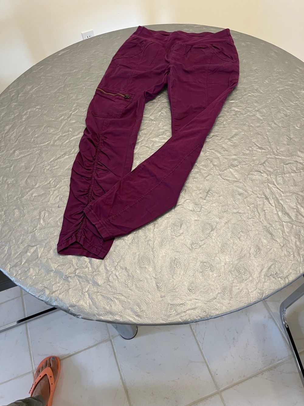 XCVI Wearables Jetter pants-berry color-S
Matching waffle top also available